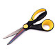 Foarfecă universală, mâner ergonomic, lungime 19,5 cm - Galben deschis (12 Bucăți) Foarfecă universală, mâner ergonomic, lungime 19,5 cm - Galben deschis (12 Bucăți)