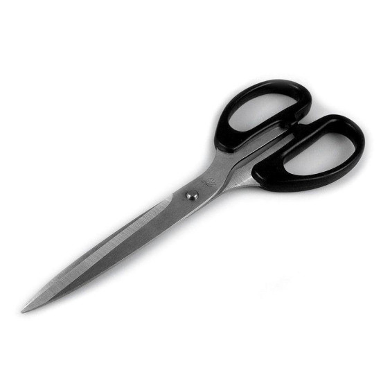 Foarfecă universală, lungime 21 cm - Negru (12 Bucăți)