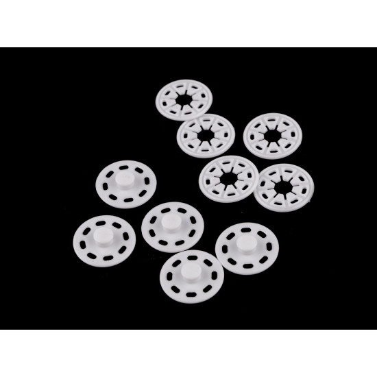 Capse de cusut din plastic, ø25 mm - Negru (10 Perechi) Capse de cusut din plastic, ø25 mm - Negru (10 Perechi)