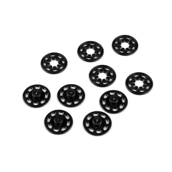 Capse de cusut din plastic, ø25 mm - Negru (10 Perechi) Capse de cusut din plastic, ø25 mm - Negru (10 Perechi)