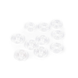 Capse de cusut din plastic, ø25 mm - Transparent (30 Perechi)