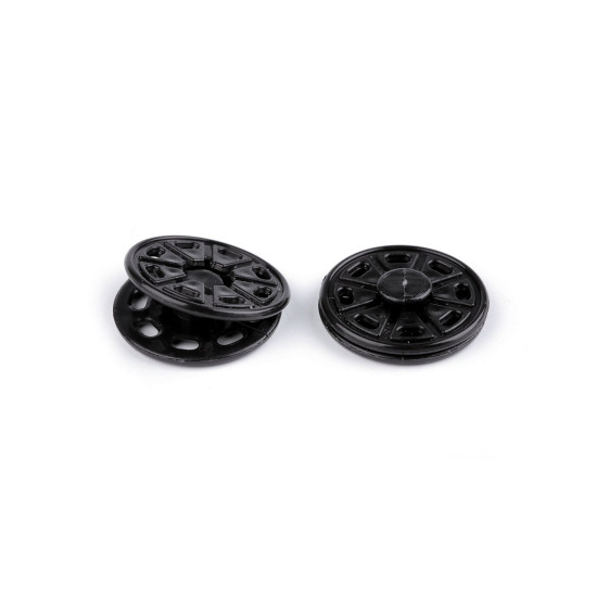 Capse de cusut din plastic, ø25 mm - Negru (10 Perechi) Capse de cusut din plastic, ø25 mm - Negru (10 Perechi)