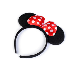 Cordeluță cu urechi minnie - Roșu (1 Bucată)