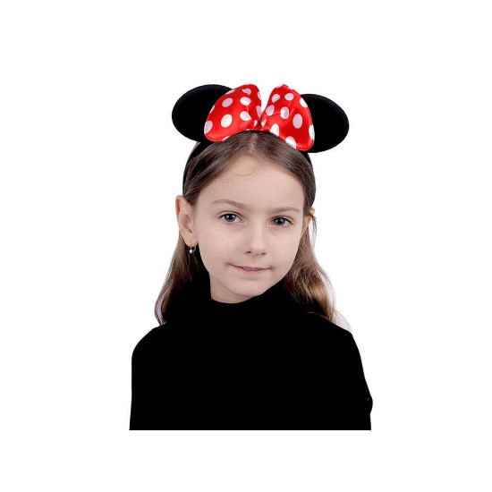 Cordeluță cu urechi minnie - Roșu (1 Bucată)