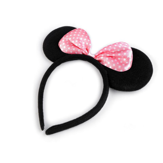 Cordeluță cu urechi minnie - Roșu (1 Bucată)