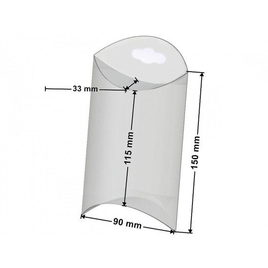 Cutie plastic euroholder, 9x15 cm - Transparent (5 Bucăți)