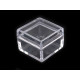 Cutie din plastic cu capac, 2,5x2,5x1,5 cm - Transparent (1 Bucată) Cutie din plastic cu capac, 2,5x2,5x1,5 cm - Transparent (1 Bucată)