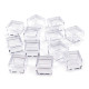 Cutie din plastic cu capac, 2,5x2,5x1,5 cm - Transparent (1 Bucată) Cutie din plastic cu capac, 2,5x2,5x1,5 cm - Transparent (1 Bucată)