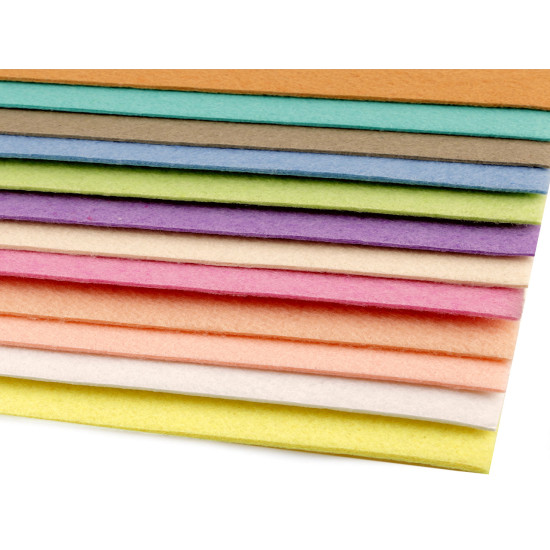 Coli fetru, 20x30 cm - Verde mentă (2 Bucăți)