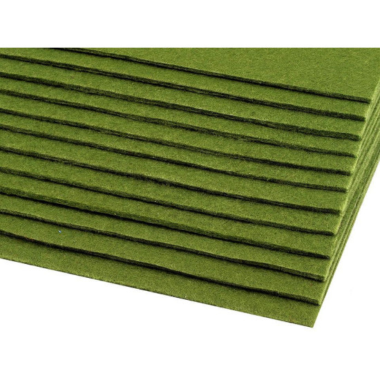 Coli fetru, 20x30 cm - Verde mentă (2 Bucăți)