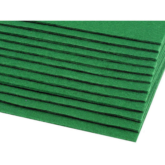 Coli fetru, 20x30 cm - Verde mentă (2 Bucăți)