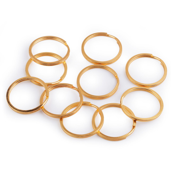 Inel metalic pentru chei, ø30 mm - Alamă antică (100 Bucăți) Inel metalic pentru chei, ø30 mm - Alamă antică (100 Bucăți)