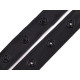 Bandă cu capse pentru confecții textile / body, lățime 18 mm - Negru (45 Metri)