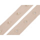Bandă cu capse pentru confecții textile / body, lățime 18 mm - Negru (45 Metri)