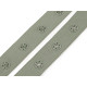 Bandă cu capse pentru confecții textile / body, lățime 18 mm - Negru (45 Metri)