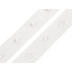 Bandă cu capse pentru confecții textile / body, lățime 18 mm - Negru (45 Metri)