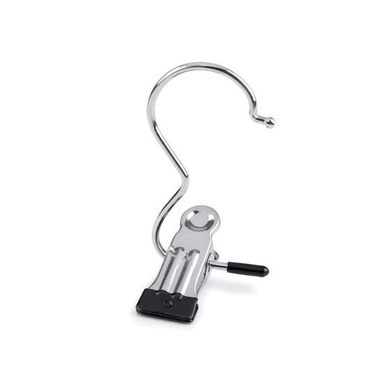 Cârlig cu clips pentru expunere produse - Argintiu (20 Bucăți)