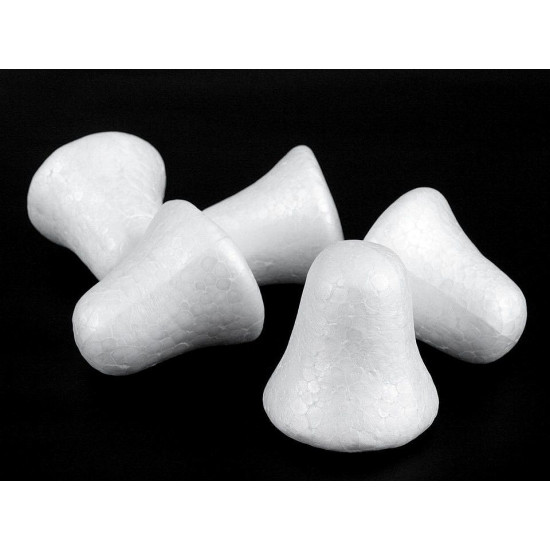 Clopoțel din polistiren, 6,5x6,5 cm - Alb (25 Bucăți) Clopoțel din polistiren, 6,5x6,5 cm - Alb (25 Bucăți)