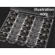 Cutie pentru bobine - Transparent (18 Cutii)