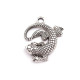 Pandantiv șopârlă, 25x25 mm - Platinum (1 Bucată) Pandantiv șopârlă, 25x25 mm - Platinum (1 Bucată)