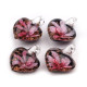 Pandantiv sticlă, model inimioară, 21x21mm - Galben (1 Bucată) Pandantiv sticlă, model inimioară, 21x21mm - Galben (1 Bucată)