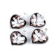 Pandantiv sticlă, model inimioară, 21x21mm - Galben (1 Bucată) Pandantiv sticlă, model inimioară, 21x21mm - Galben (1 Bucată)
