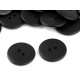 Nasturi plastic, 2 găuri, mărimea 36" - Alb (10 Bucăți) Nasturi plastic, 2 găuri, mărimea 36" - Alb (10 Bucăți)