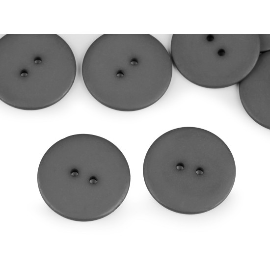 Nasturi plastic, 2 găuri, mărimea 48" - Alb (50 Bucăți) Nasturi plastic, 2 găuri, mărimea 48" - Alb (50 Bucăți)