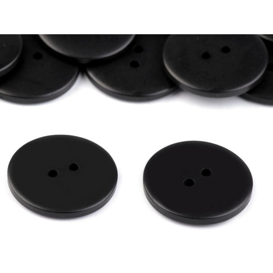Nasturi plastic, 2 găuri, mărimea 48" - Alb (50 Bucăți) Nasturi plastic, 2 găuri, mărimea 48" - Alb (50 Bucăți)