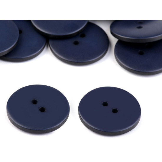 Nasturi plastic, 2 găuri, mărimea 48" - Alb (50 Bucăți) Nasturi plastic, 2 găuri, mărimea 48" - Alb (50 Bucăți)