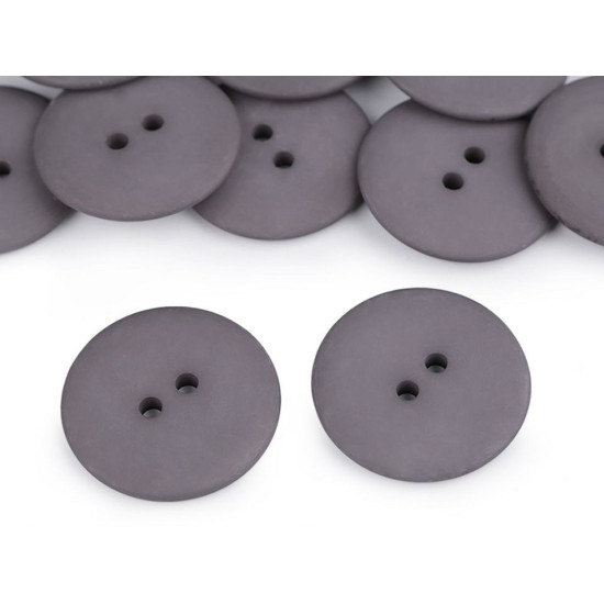 Nasturi plastic, 2 găuri, mărimea 48" - Alb (50 Bucăți) Nasturi plastic, 2 găuri, mărimea 48" - Alb (50 Bucăți)