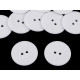 Nasturi plastic, 2 găuri, mărimea 48" - Alb (50 Bucăți) Nasturi plastic, 2 găuri, mărimea 48" - Alb (50 Bucăți)