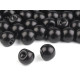 Perle de cusut / nasturi, ø8 mm - Negru (300 Bucăți)