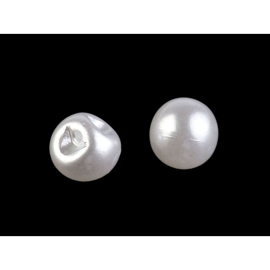 Perle de cusut / nasturi, ø6 mm - Alb sidefat (20 Bucăți) Perle de cusut / nasturi, ø6 mm - Alb sidefat (20 Bucăți)