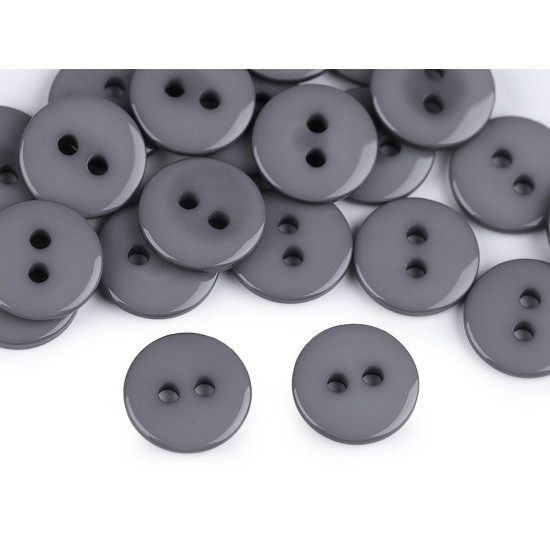 Nasturi plastic, 2 găuri, mărimea 18" - Alb (1000 Bucăți) Nasturi plastic, 2 găuri, mărimea 18" - Alb (1000 Bucăți)