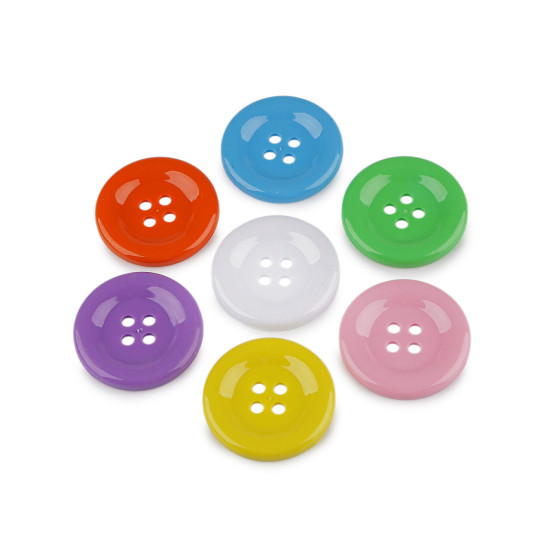 Nasturi mari plastic, 4 găuri, ø50 mm - Mix nr. 9 (7 Bucăți) Nasturi mari plastic, 4 găuri, ø50 mm - Mix nr. 9 (7 Bucăți)