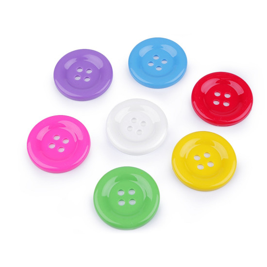 Nasturi mari plastic, 4 găuri, ø50 mm - Mix nr. 9 (7 Bucăți) Nasturi mari plastic, 4 găuri, ø50 mm - Mix nr. 9 (7 Bucăți)
