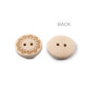 Nasture decorativ din lemn floare - Natural deschis (50 Bucăți) Nasture decorativ din lemn floare - Natural deschis (50 Bucăți)