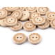 Nasture decorativ din lemn floare - Natural deschis (50 Bucăți) Nasture decorativ din lemn floare - Natural deschis (50 Bucăți)