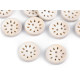 Nasture decorativ din lemn cu decupaje - Natural deschis (10 Bucăți) Nasture decorativ din lemn cu decupaje - Natural deschis (10 Bucăți)