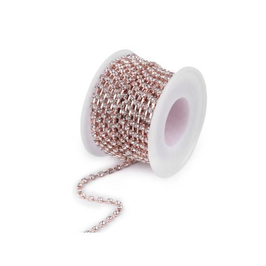 Strasuri la șirag, 2,9 mm - Cristal (90 Metri) Strasuri la șirag, 2,9 mm - Cristal (90 Metri)
