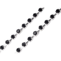 Strasuri la șirag, 2,9 mm - Jet (27 Metri)