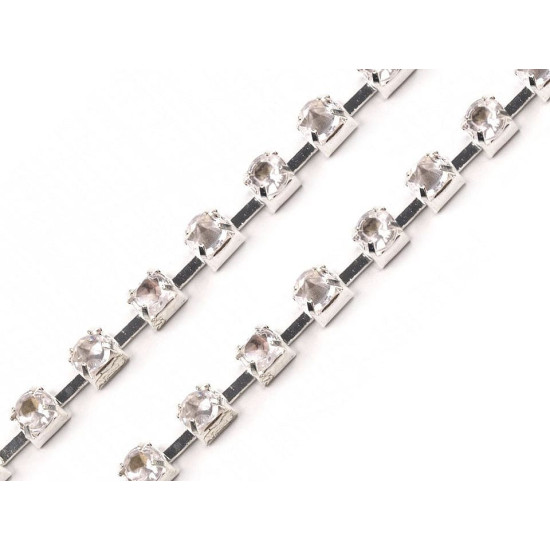 Strasuri la șirag, 2,9 mm - Cristal (90 Metri) Strasuri la șirag, 2,9 mm - Cristal (90 Metri)