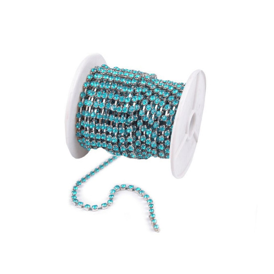 Strasuri la șirag, 2,9 mm - Cristal (90 Metri) Strasuri la șirag, 2,9 mm - Cristal (90 Metri)