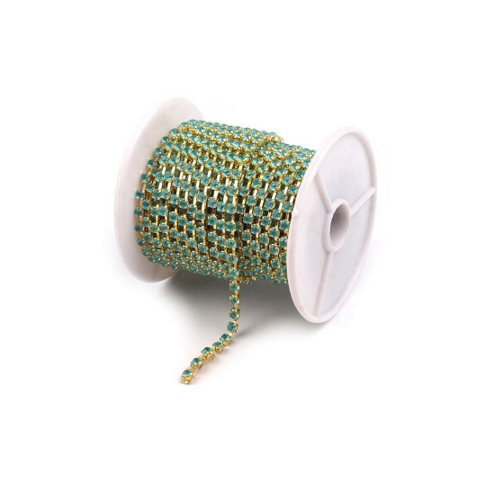 Strasuri la șirag, 2,9 mm - Cristal (90 Metri) Strasuri la șirag, 2,9 mm - Cristal (90 Metri)