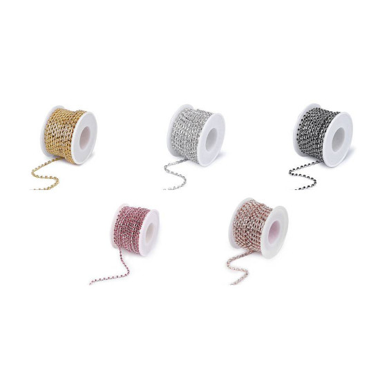 Strasuri la șirag, 2,9 mm - Cristal (90 Metri) Strasuri la șirag, 2,9 mm - Cristal (90 Metri)
