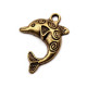 Pandantiv delfin, 25x30 mm - Platinum (200 Bucăți) Pandantiv delfin, 25x30 mm - Platinum (200 Bucăți)