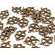 Pandantiv trifoi decupat, 15x21mm - Platinum (5 Bucăți) Pandantiv trifoi decupat, 15x21mm - Platinum (5 Bucăți)