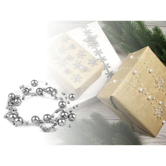 Ghirlandă decorativă perle, ø7 mm, lungime 130 cm - Mov deschis (4 Bucăți) Ghirlandă decorativă perle, ø7 mm, lungime 130 cm - Mov deschis (4 Bucăți)