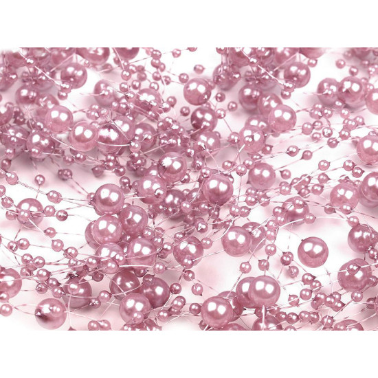 Ghirlandă decorativă perle, ø7 mm, lungime 130 cm - Mov deschis (4 Bucăți) Ghirlandă decorativă perle, ø7 mm, lungime 130 cm - Mov deschis (4 Bucăți)